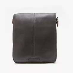 Bolsa Tiracolo Em Couro Café