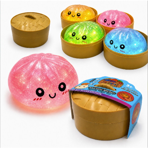 Dumpling Squishy Anti Estresse Caixa Misteriosa Fidget Grande Fofa Brinquedo Fidget Bao Chinês