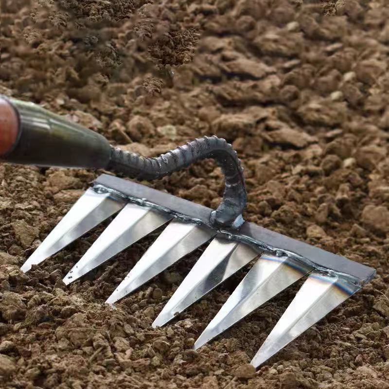 Ancinho De Aço Com Seis Dentes Para Uso Agrícola