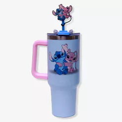 Copo Térmico Tumbler Stitch e Angel - Disney