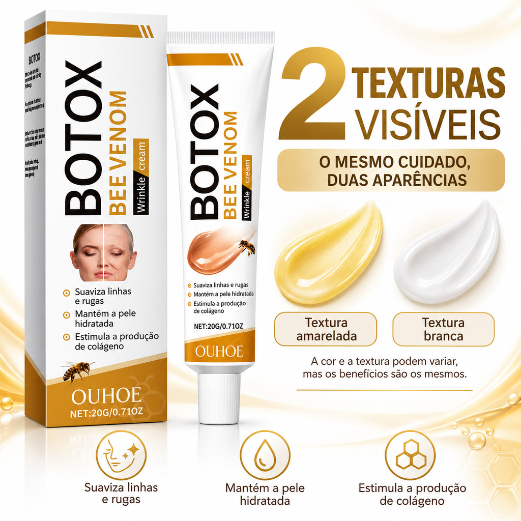 OUHUE Creme Anti-Idade Facial, Mantém a Pele Hidratada, Reduz Linhas e Rugas, Estimula Colágeno, 20g
