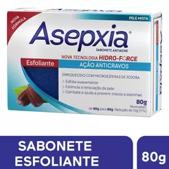 Sabonete em Barra Asepxia Esfoliante Ação Anticravos 80g