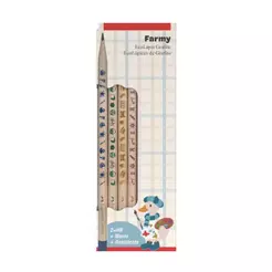 Lápis preto Cute Farmy 210544 com 4 unidades Faber-Castell