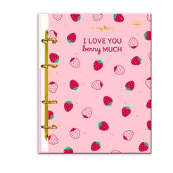 Caderno Argolado Colegial 80fls Oh My Berry - CADERSIL Capa:Moranguinhos