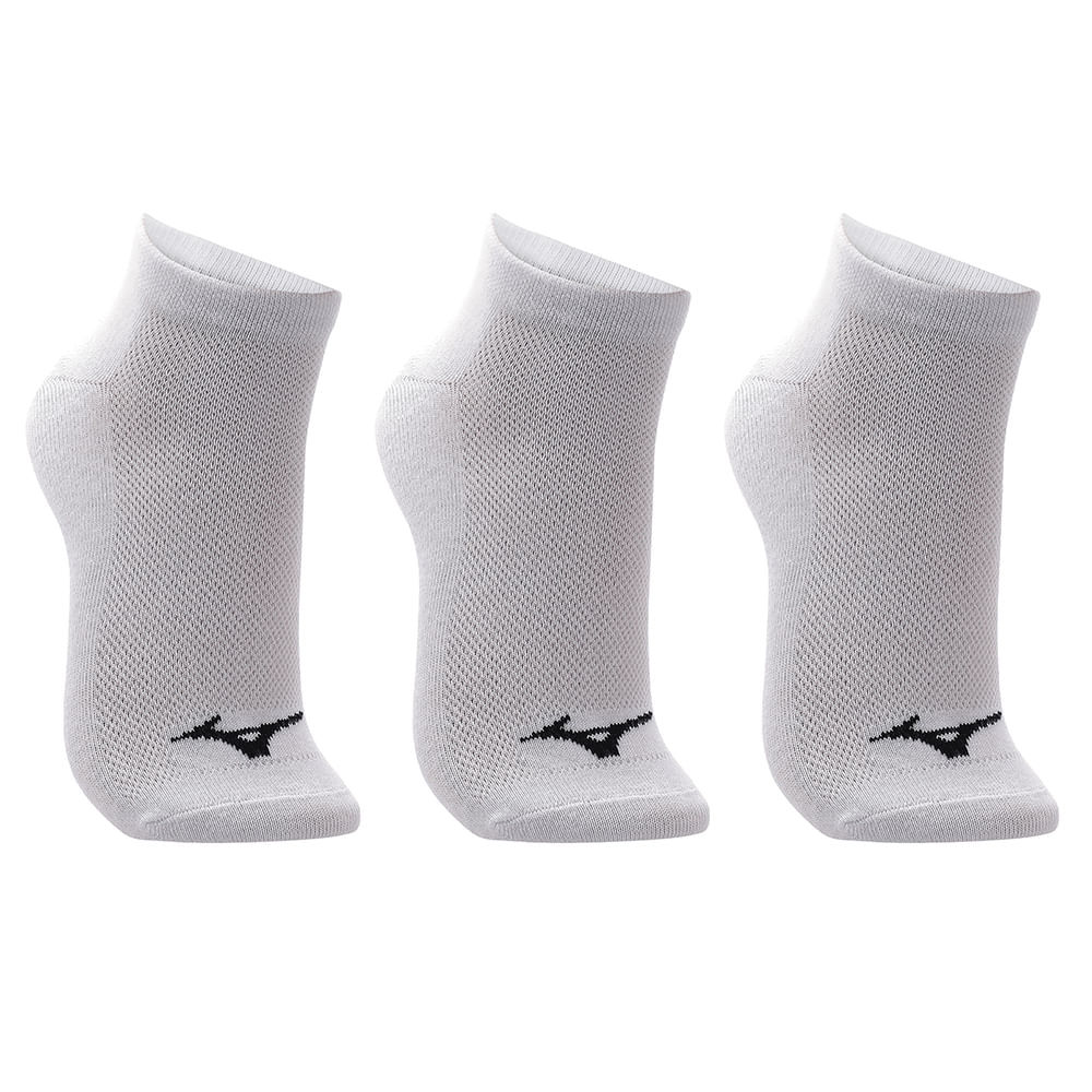 Kit Meia Sem Cano Mizuno Basic tam. 33-38 - Pacote com 3 pares