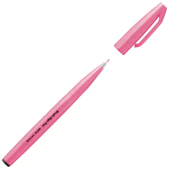 Caneta hidrográfica Brush Sign Pen Rosa Fluorescente Pentel