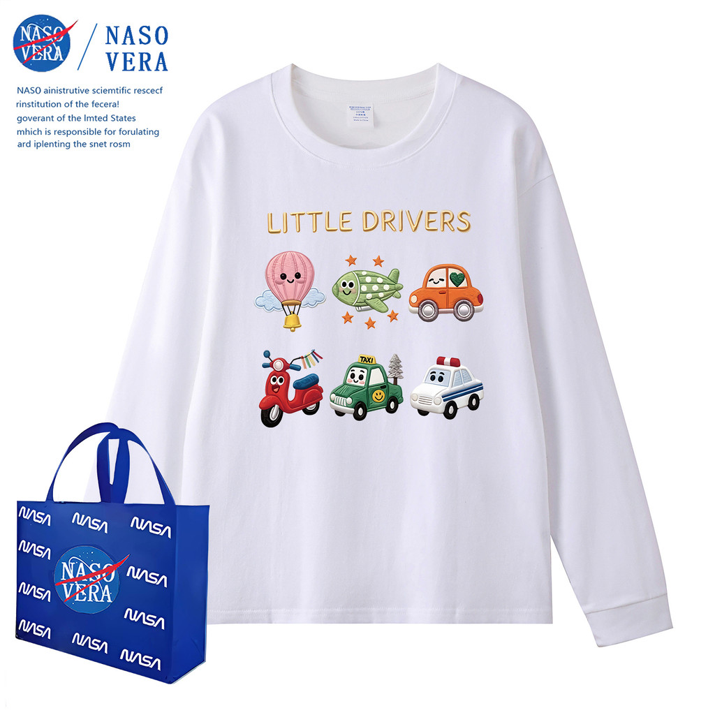 Novo estilo de moda transporte impresso crianças de manga comprida primavera outono venda quente dos desenhos animados g