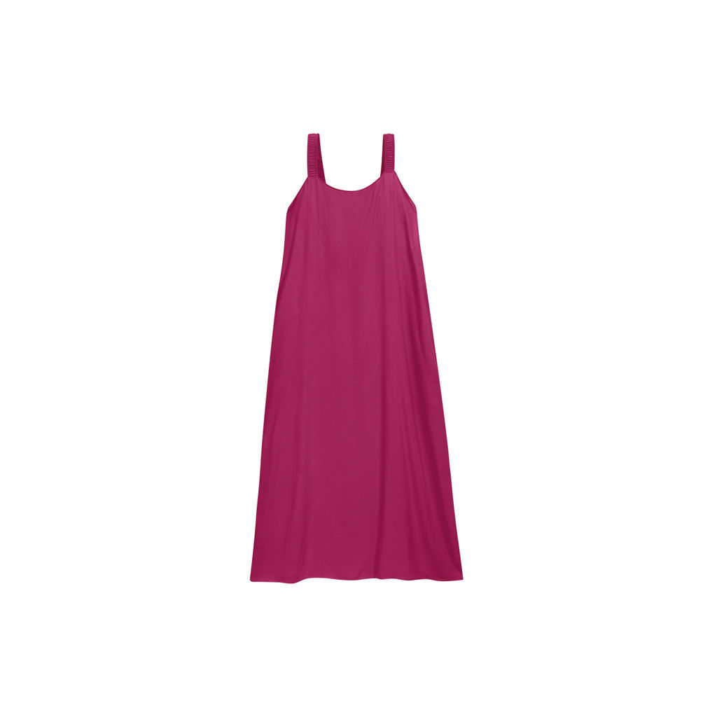 Vestido Feminino Midi Trapézio Marialícia Rosa · foto 2