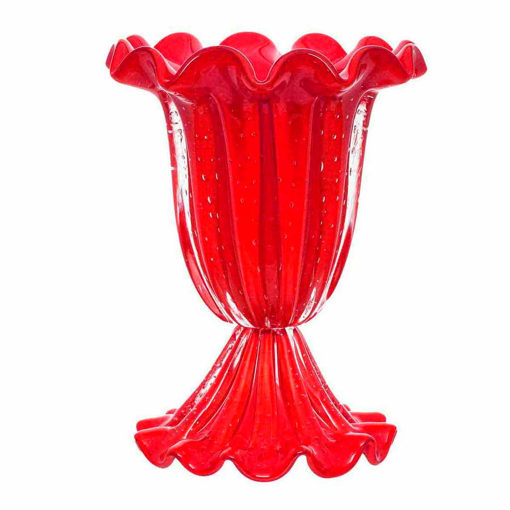 Vaso De Decoração Em Murano Buquê Cristais Tavares