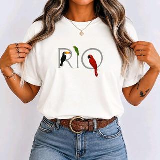 Camiseta Feminina Estampada Moda Lançamento 100% Algodão Blusa Feminina Estilo Casual Blusa Feminina Estampada
