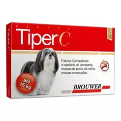 Tiper C Brouwer Antipulgas, Carrapatos/Moscas Cães Até 15kg