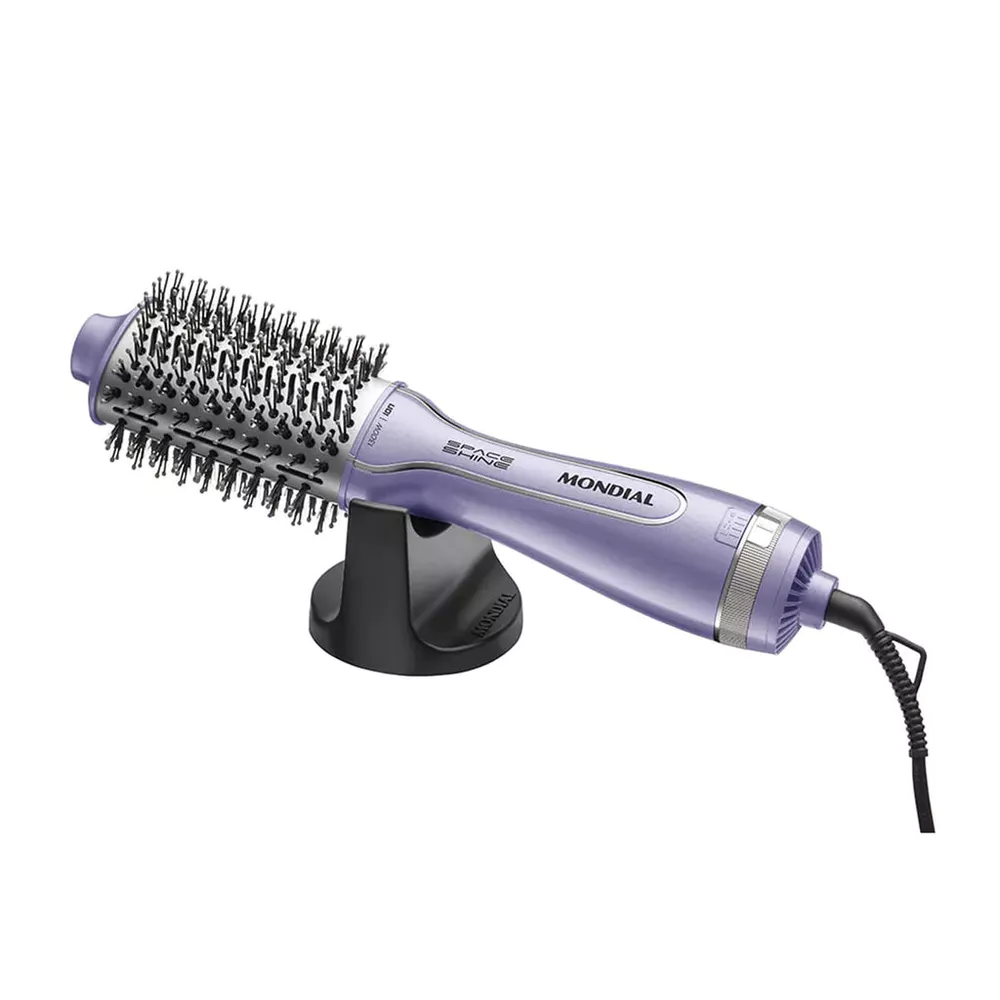 Escova Secadora Space Shine Es-21 Bivolt Lilás Mondial