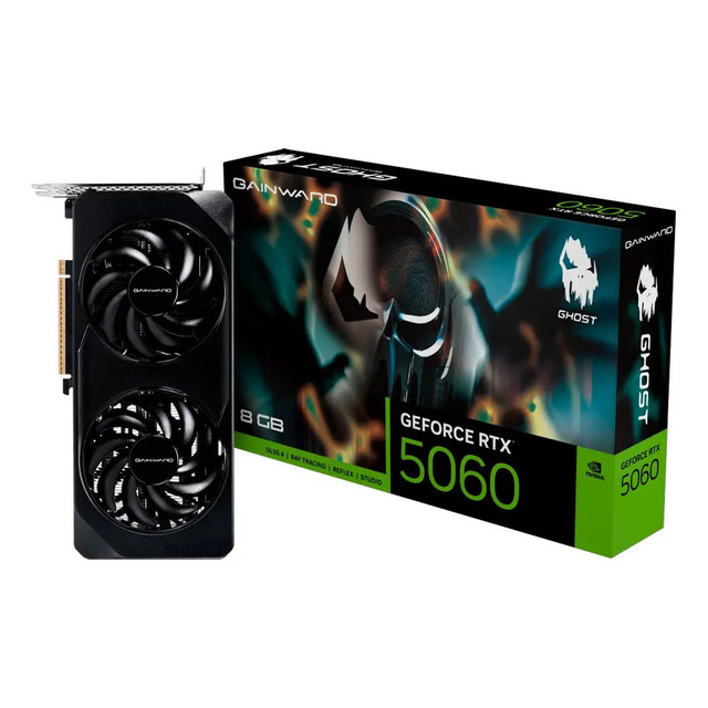 Placa de Vídeo Gainward GeForce RTX 5060 Ghost 8GB GDDR7 128 Bits NE75060019P1-GB2063B