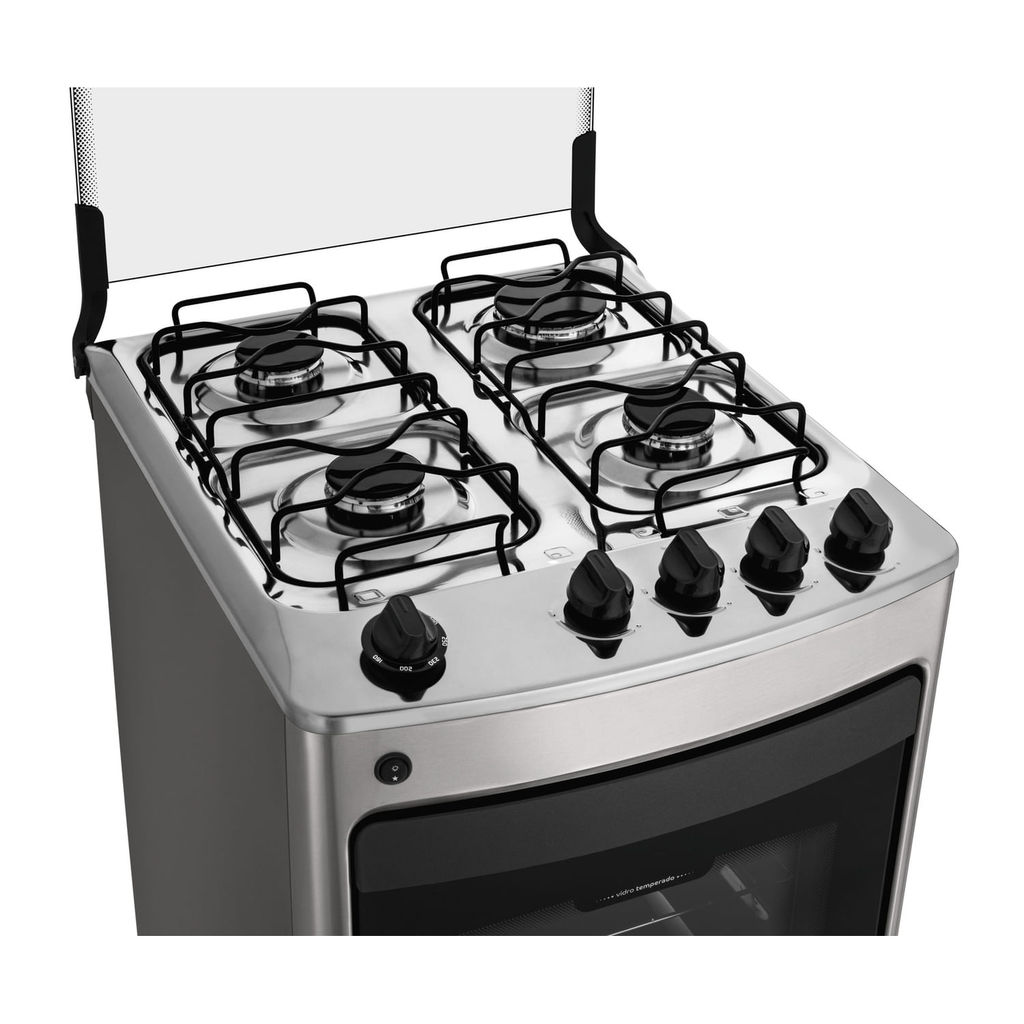 Fogão Consul 4 Bocas cor Inox com Acendimento Automático - CFO4NAR · foto 2