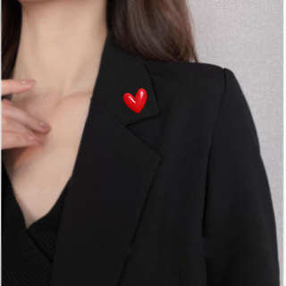 Japonês coreano pequeno amor Anti-reflexo fivela broche feminino requintado colar pino terno temperamento roupas fixas A