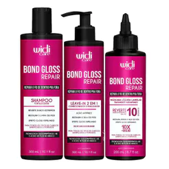 Kit Widi Care Shampoo + Máscara + Leave-In Bond Gloss Repair