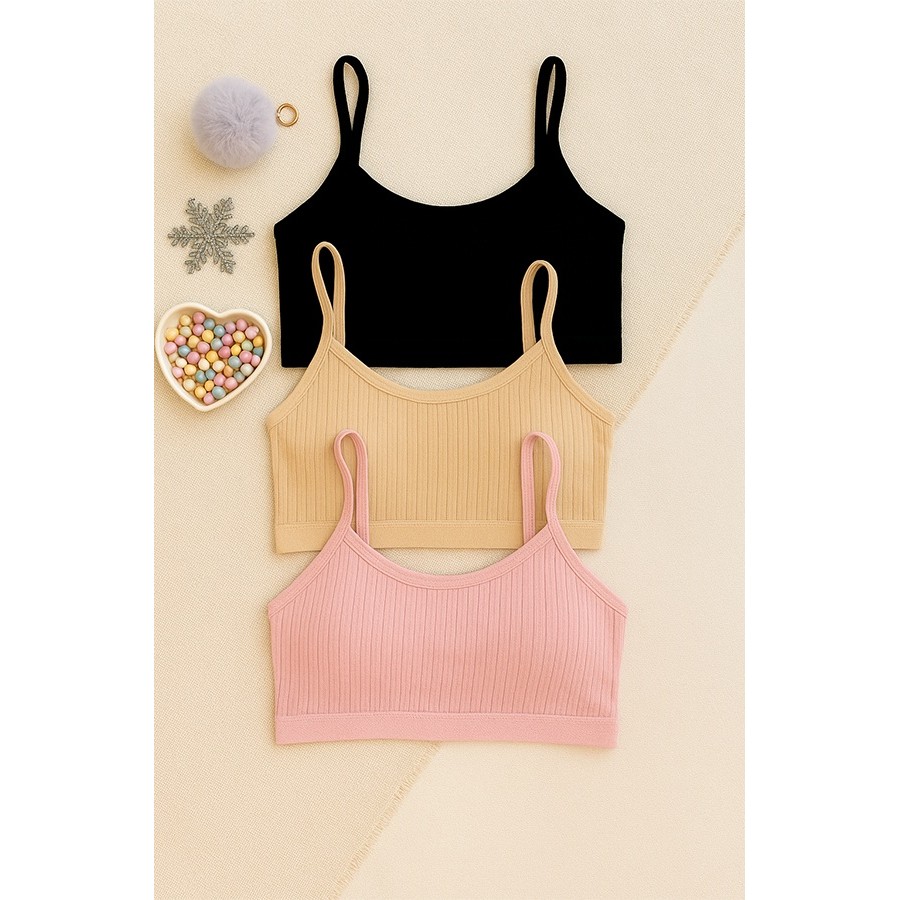 Kit 3 Top Juvenil Menina Bojo Remove Diversos Modelos PP e P