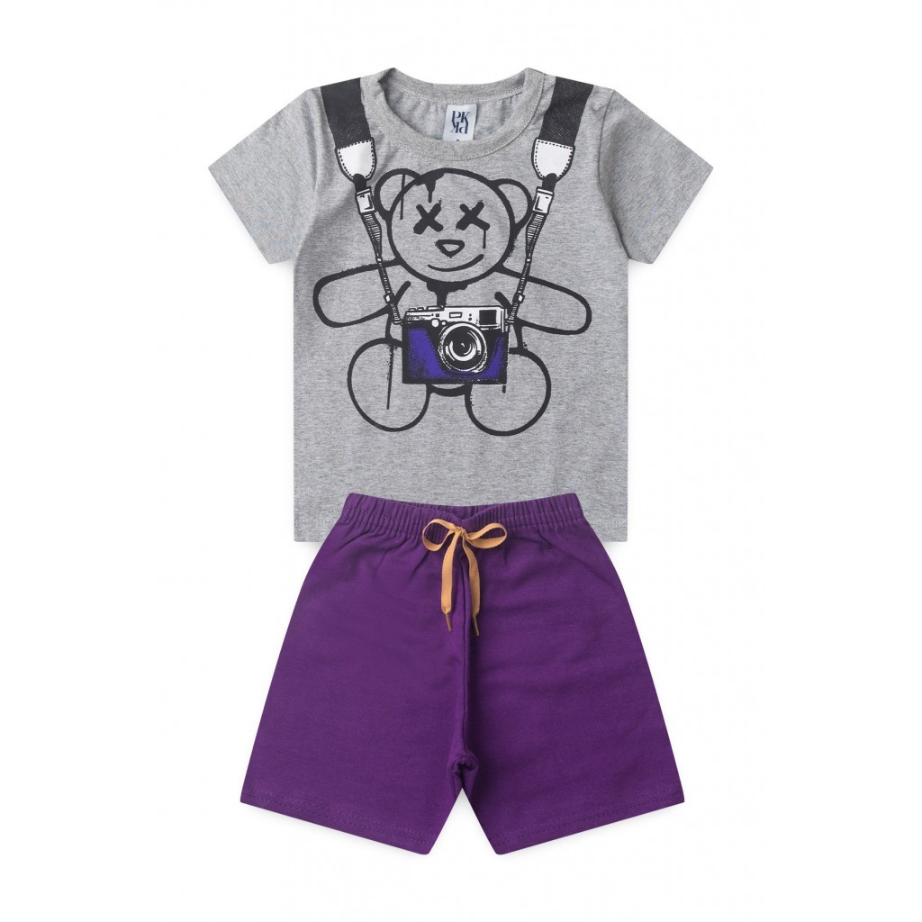 Conjunto Infantil Masculino Fotografando em Oferta na Shopee