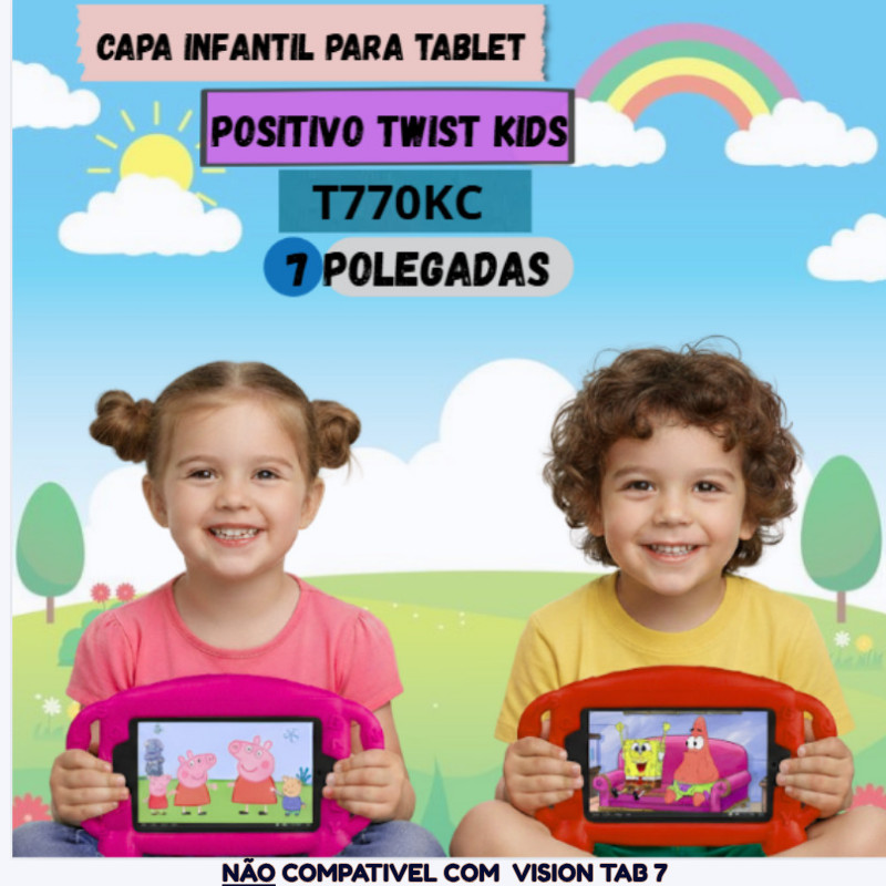 Capa Capinha Infantil Tablet Positivo Twist Kids T770KC