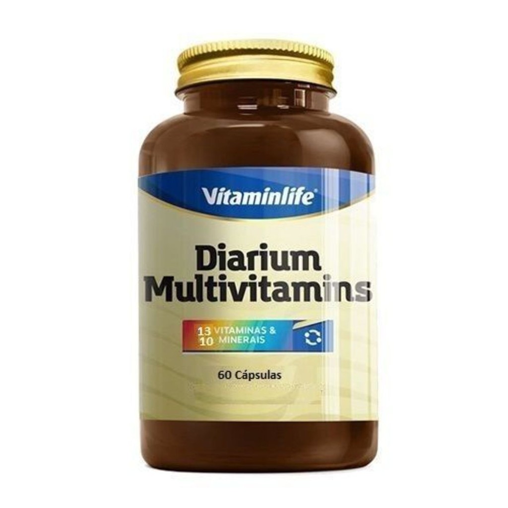 Diarium Multivitamínico - 60 Cápsulas - VitaminLife em Oferta na Shopee