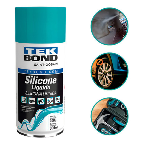 Silicone Lubrificante Spray Líquido Tek Bond 300ml