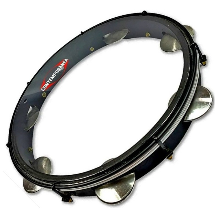 Pandeiro Contemporanea 12 Simples/ Preto/ Ny Light 84lbk Cor Preto