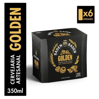 Cerveja Baden Baden Golden 350ml Pack 6 Un – Cerveja Artesanal Premium Puro Malte em Oferta na Shopee