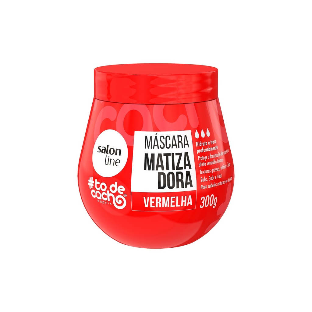 Máscara Matizadora #todecacho Vermelha 300g