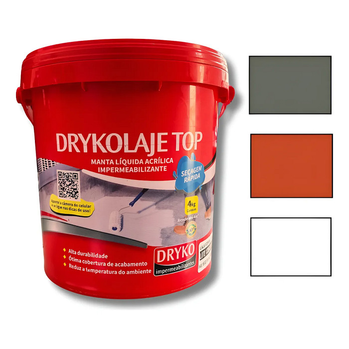 LAJE TOP GL 4 KG BRANCO - LAJETOPGAL DRYKO em Oferta na Shopee