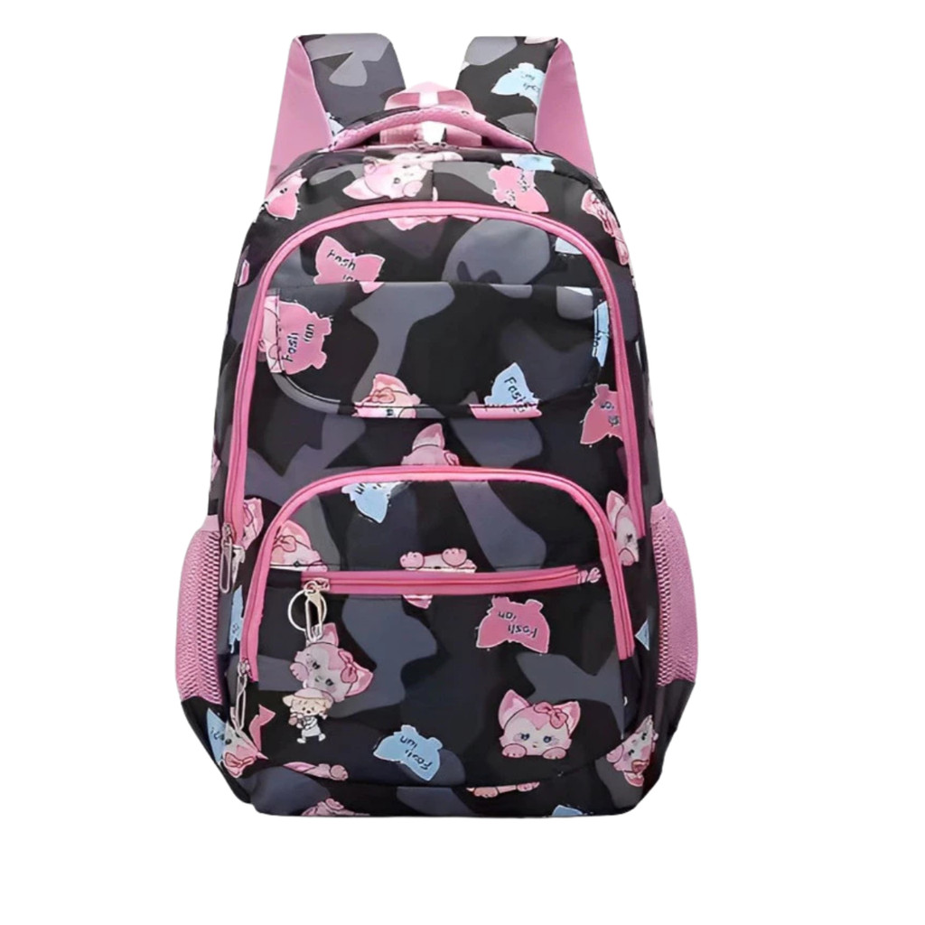 Mochila Escolar Infantil Colorida Moderna Resistente Confortável 3 Compartimentos Passeios