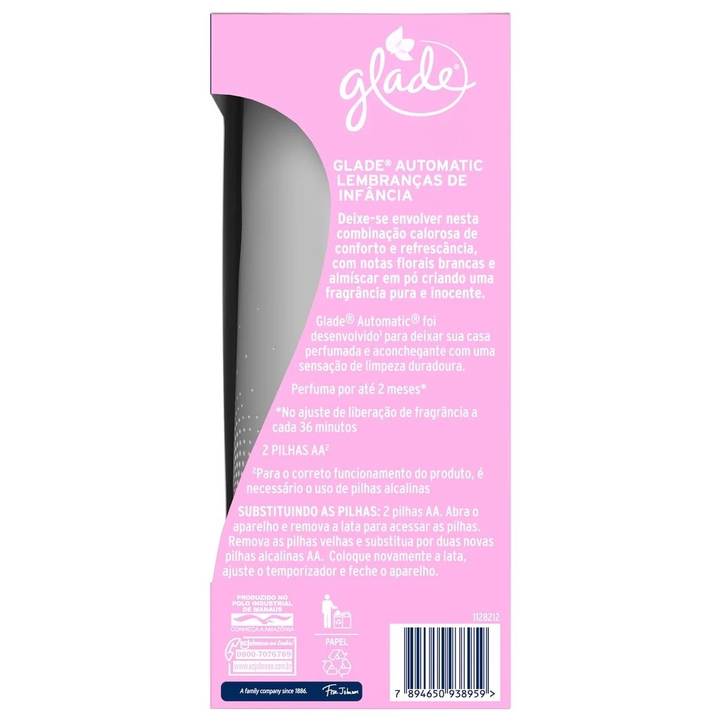 Aromatizador de Ambientes Glade + Refil 260ml + Pilhas