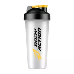 Coqueteleira - 600ml Preto/Amarelo- BodyAction
