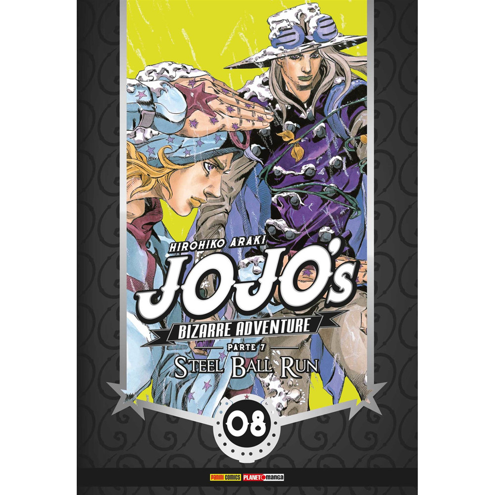 Mangá - Jojo's Bizarre Adventure - Parte 7 - Steel Ball Run 08 - Novo/Lacrado