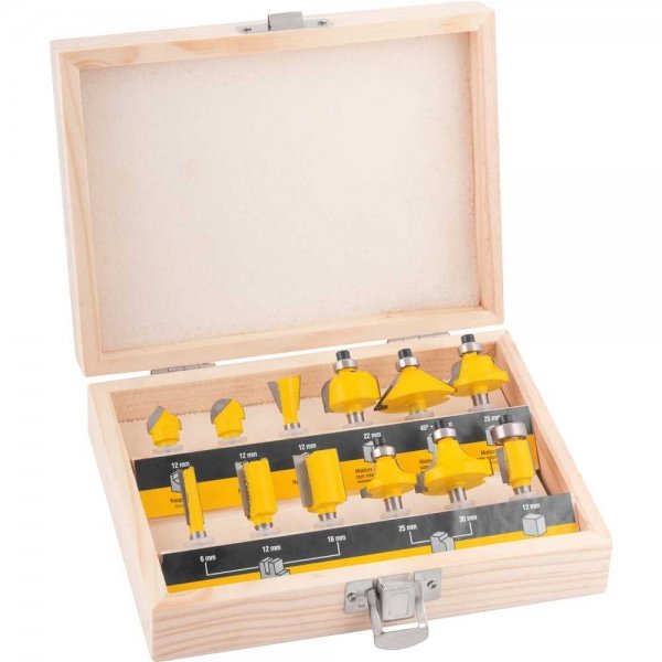 Jogo De Fresas Para Madeira Com 12 Peças Vonder em Oferta na Shopee