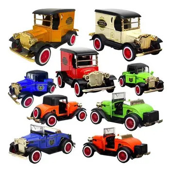 Miniatura Carrinho de ferro de metal abre as portas fricção som colecionador luz Calhambeque em Oferta na Shopee