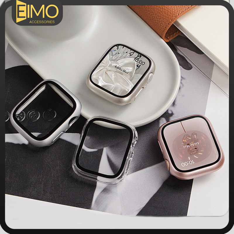 Capa Case Com Vidro Temperado Para Iwatch Apple Watch SE Ultra 3 2 Series 11 10