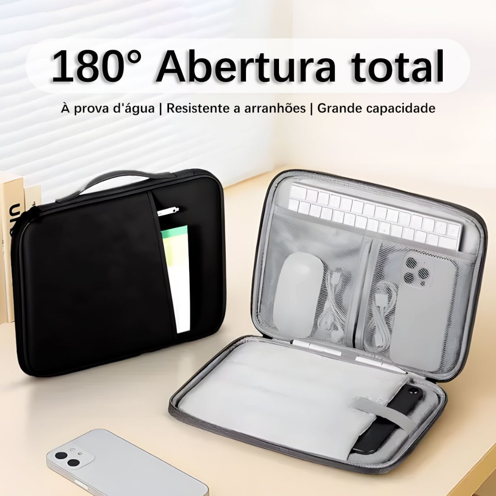 Capa para Tablet 11 e 13 Polegadas Bolsa Transporte com Múltiplos Compartimentos e Alça​ em Oferta na Shopee