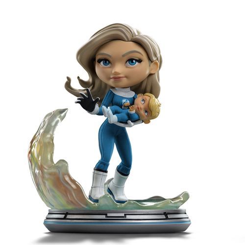 Estátua Mulher Invisivel e Franklin - Fantastic Four - MiniCo- Iron Studios em Oferta na Shopee