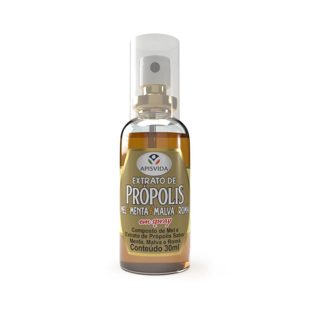 SPRAY PARA GARGANTA EXTRATO DE PRÓPOLIS SABOR MENTA E ROMÃ 30ML