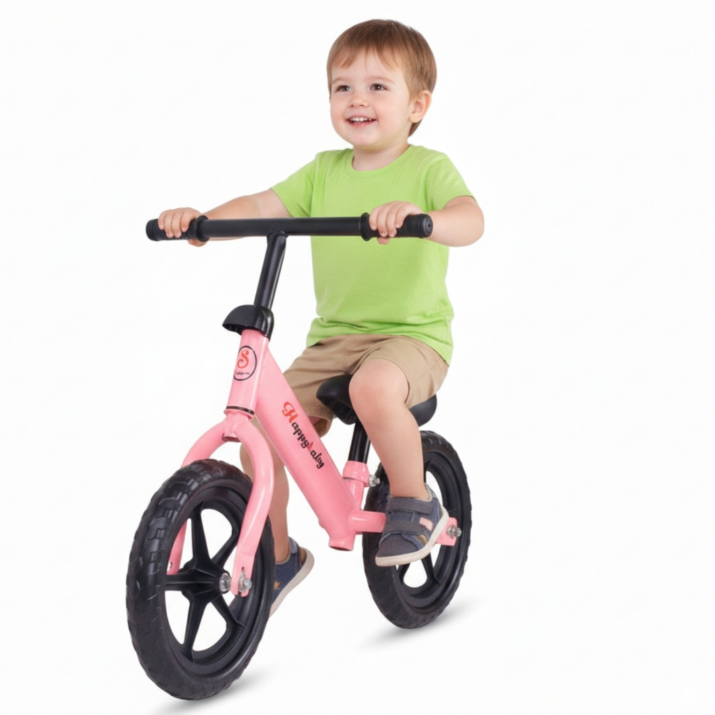 Bicicleta Sem Pedal Equilíbrio Infantil Rosa - Castela