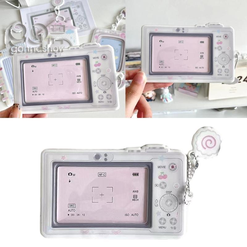 GONNA Photocard Holder PVC Sleeve Porta-Cartões 3 Polegadas Pingente Corrente