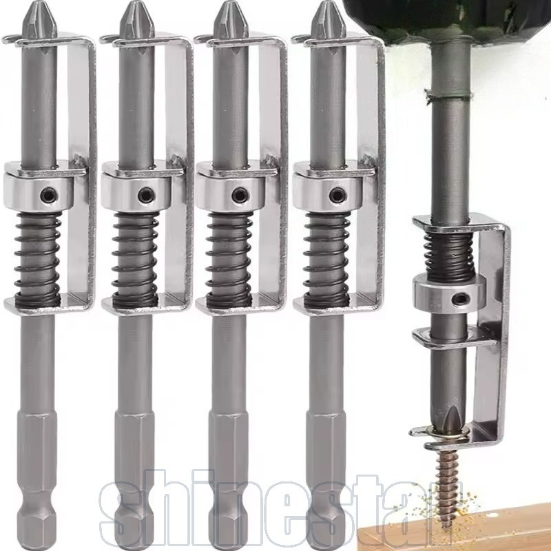 Suporte De Parafuso Com Mola De 1/2 Unidades-Posicionador De Unhas De Perfuração Anti-shift-Liberação Rápida-Adaptador D