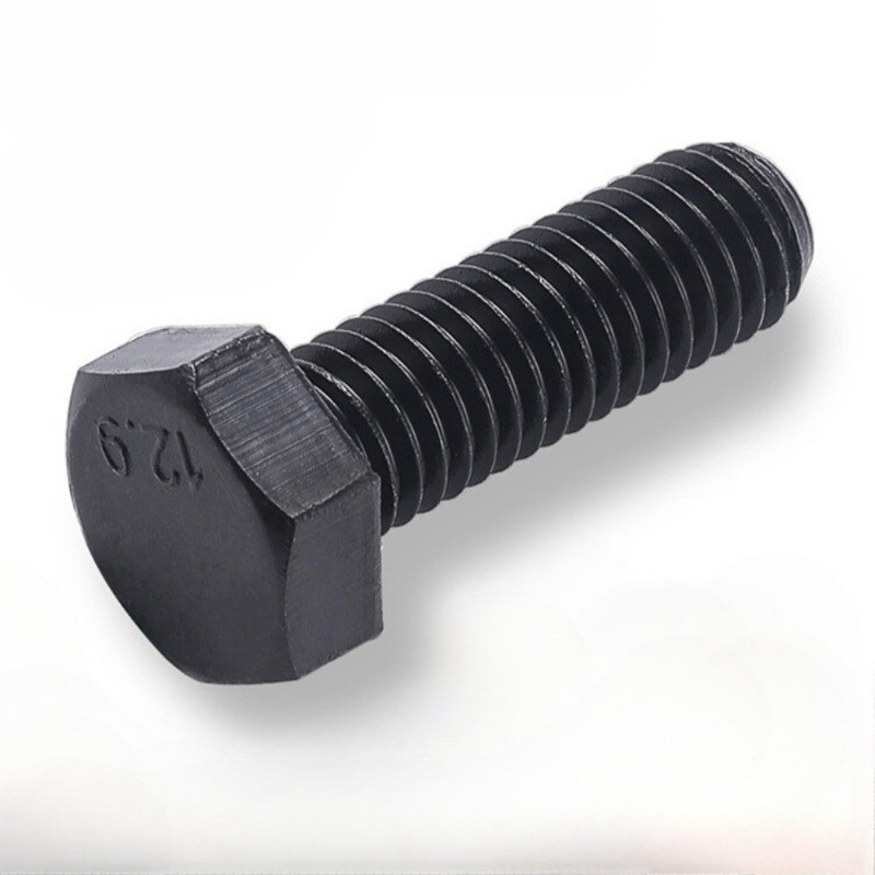 Parafuso Hexagonal De Alta Resistência Grau 12.9 DIN933 Preto M16/M18/M20/M22/M24 * L30-150mm GHA
