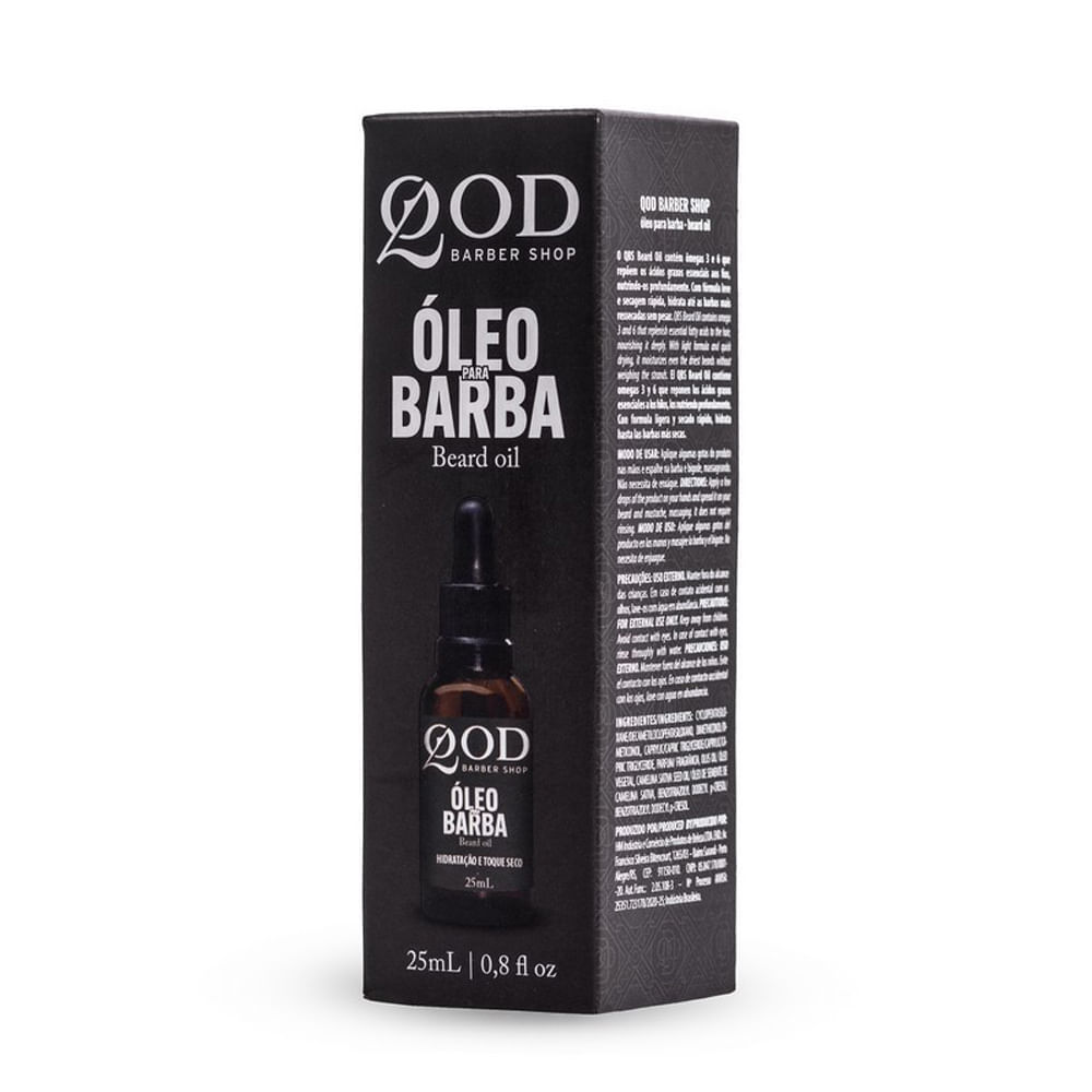 Detalhes do Óleo para Barba Qod Barber Shop Beard Oil 25ml