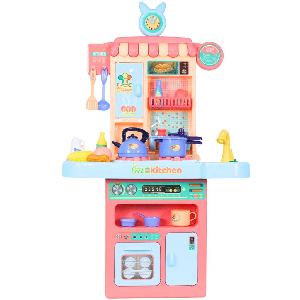 Cozinha Infantil Luz Som Sai Água Fumaça C/ Acessórios - Castela