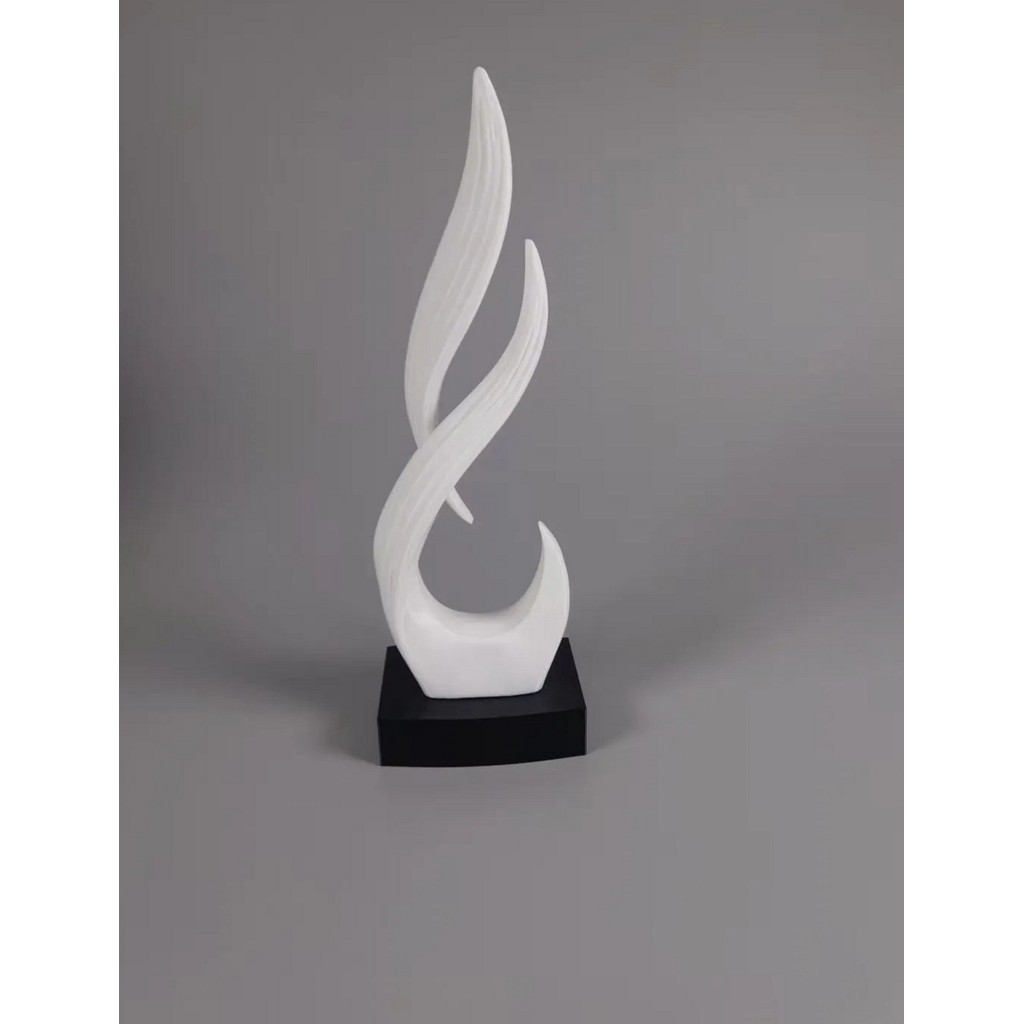 Escultura Decorativa Abstrata Moderna Luxo para Sala, Escritório e Hall de Entrada – Enfeite Premium