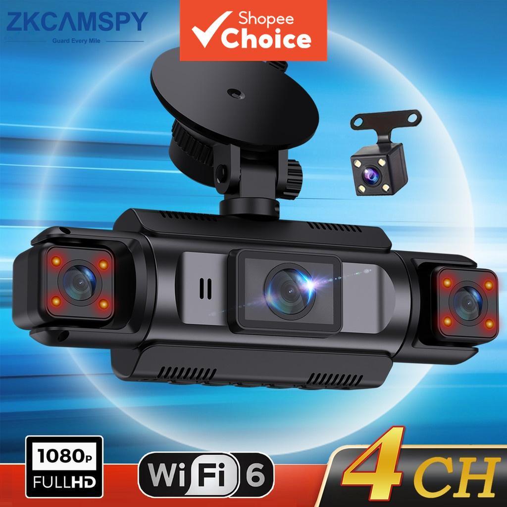 Câmera Veicular Dash Cam WiFi Lente Frontal+Esquerda+Direita+Traseira 4 Lentes*1
