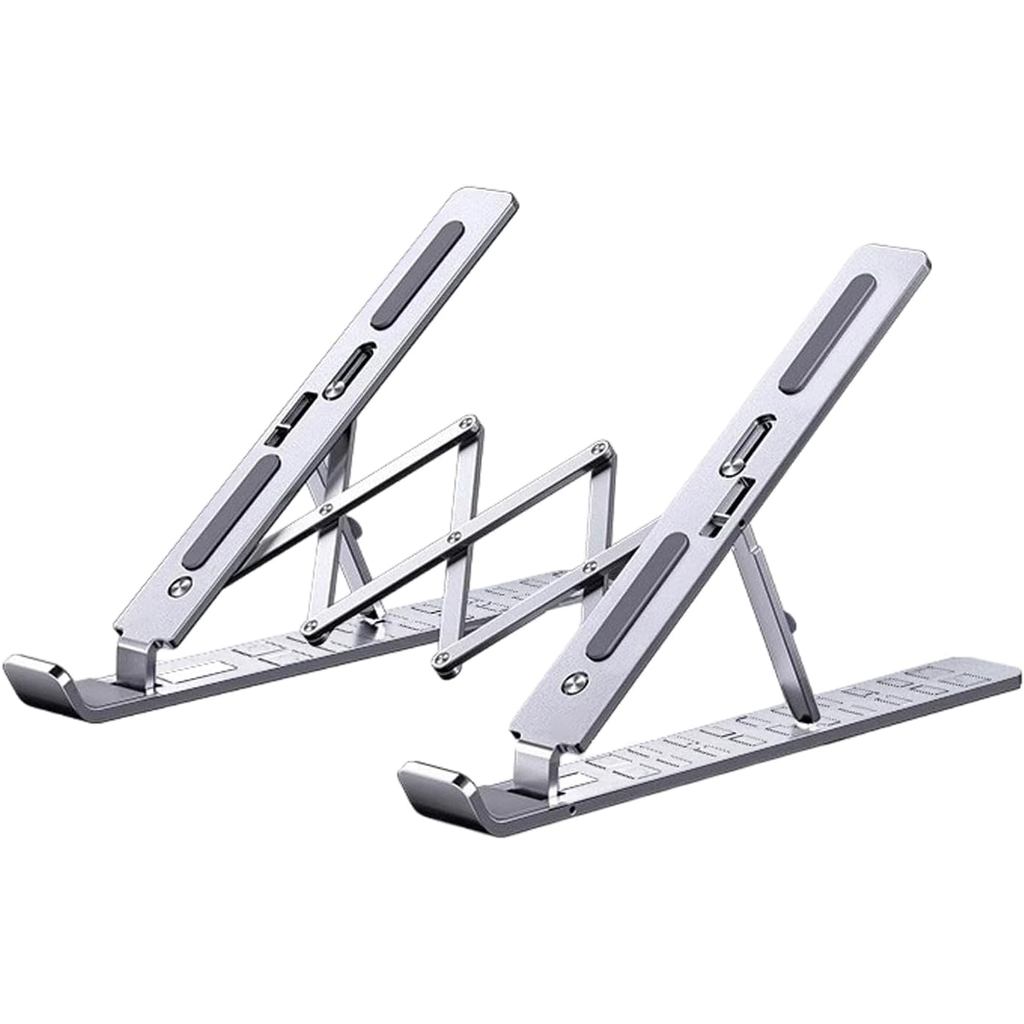 Suporte para Laptop de Mesa | Suporte Dobrável para Monitor 24.8x20.5cm, Altura Ajustável, Alumínio | DesignErgonômico,C
