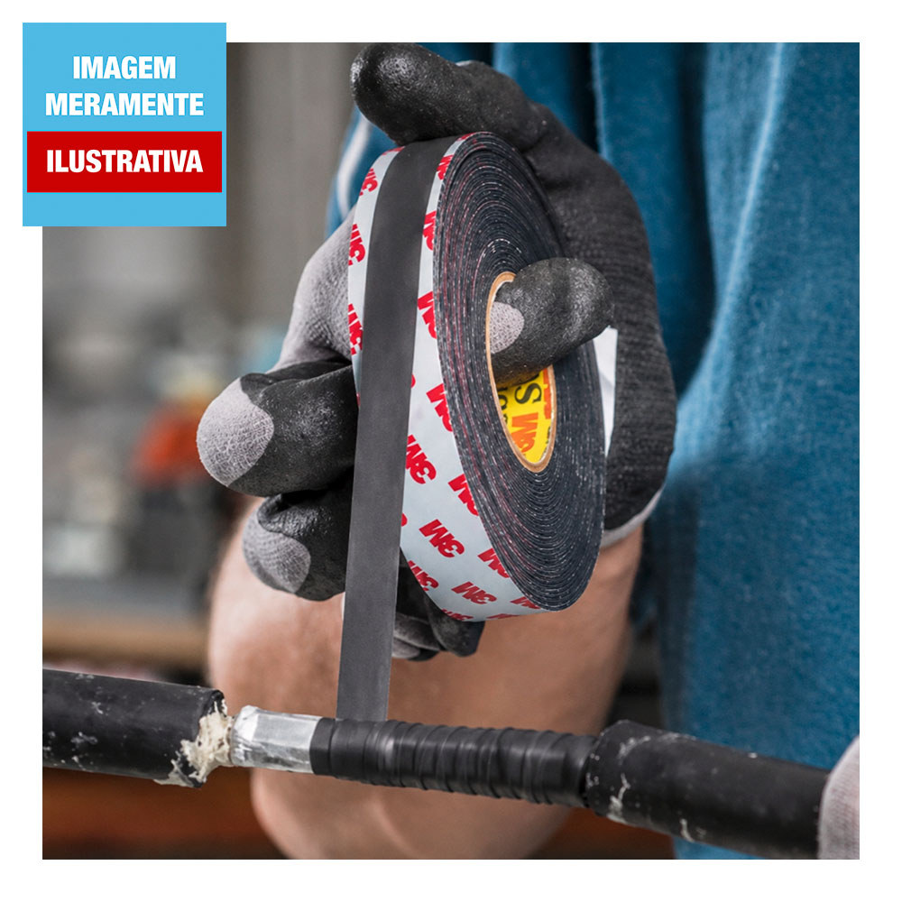 Fita Isolante Autofusão 3M 19mm x 2m Scotch 23 — imagem 2 de 2