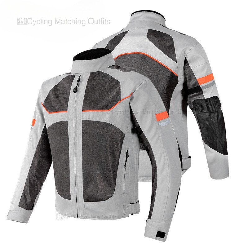 Camisa de Ciclismo para Motocicleta, Malha Refletiva, Respirável, Jaqueta de Motocicleta, Camisa de Corrida de Verão par